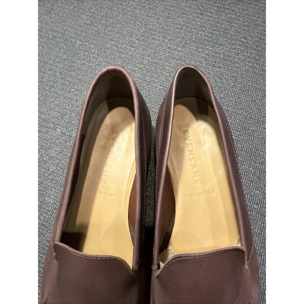 Everlane Women's Burgundy The Modern Loafer Size 9.5 - Picture 5 of 7